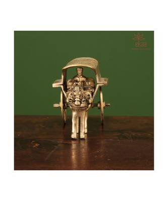 Brass Horse Cart Brass Showpiece 1