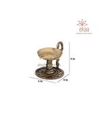 Brass Pooja Puja Diya Oil Lamp (set of 2)