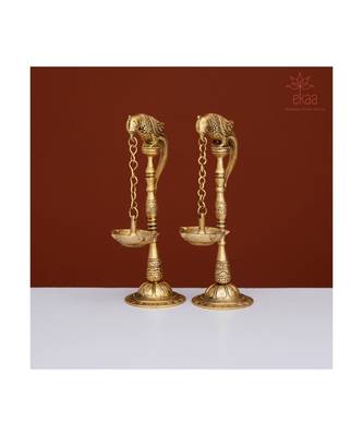 Brass Parrot Lamp (Set of 2) 4