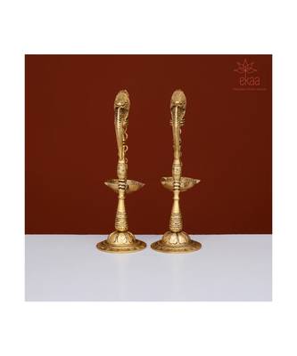 Brass Parrot Lamp (Set of 2) 6