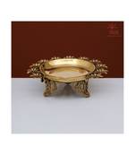 Brass Urli Diya Flower