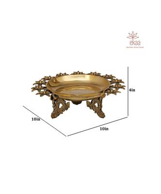 Brass Urli Diya Flower 5