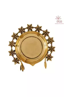 Brass Urli Diya Flower