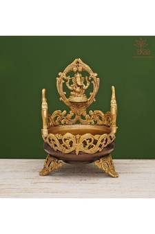 Ganesha Urli Brass