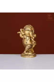 Brass Dancing Lord Ganesha