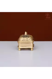 Brass Dhoop Burner with Handle