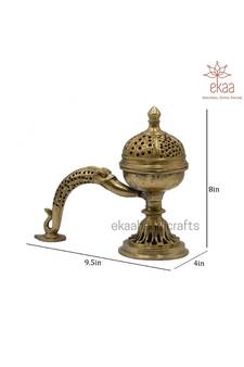 Brass Dhoop Burner with  Handle