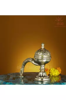 Brass Dhoop Burner with  Handle