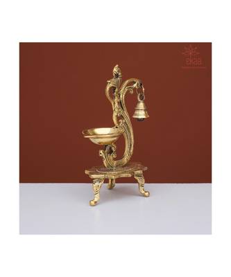 Brass Diya with Bell 1