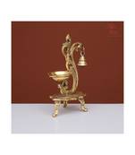 Brass Diya with Bell