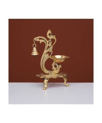 Brass Diya with Bell 2
