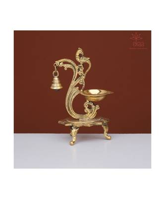 Brass Diya with Bell 3