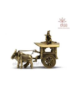 Brass  Krishna Bullock Cart