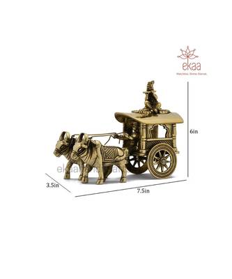 Brass  Krishna Bullock Cart 2