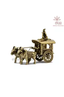 Brass  Krishna Bullock Cart