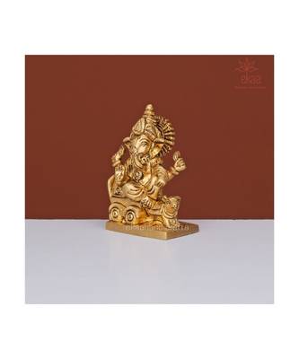 Lord Ganesha On Rath with Moushak 2