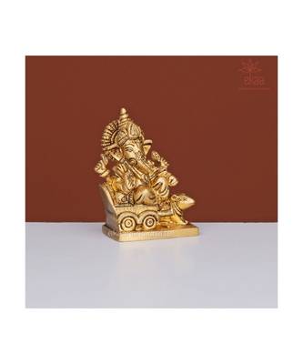 Lord Ganesha On Rath with Moushak 3
