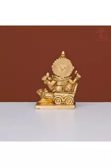 Lord Ganesha On Rath with Moushak