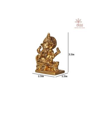 Lord Ganesha On Rath with Moushak 5