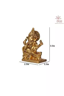 Lord Ganesha On Rath with Moushak