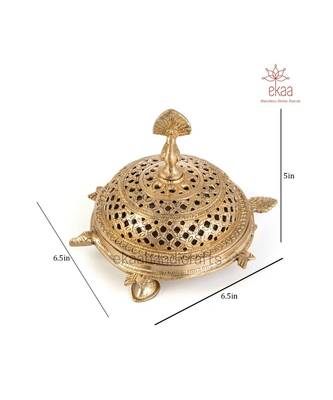 Brass Dhoop Burner Peacock 5