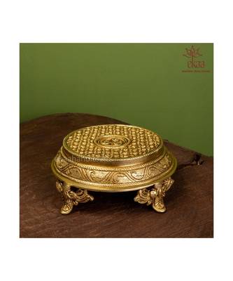 Brass Round Chowki 3