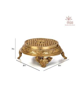 Brass Round Chowki 4
