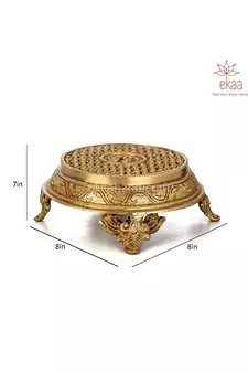 Brass Round Chowki
