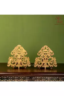 Brass Ganesh &Laxmi Arch Diya Set