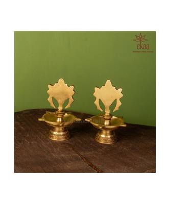Brass Diya Shank Chakra 3