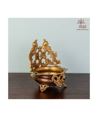 Brass  Peacock Urli 2