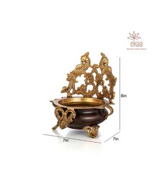 Brass  Peacock Urli 5