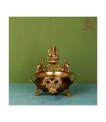 Brass Ganesh Urli