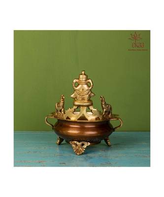 Brass Ganesh Urli 2