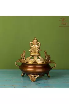 Brass Ganesh Urli
