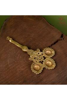 Brass Diya Handle