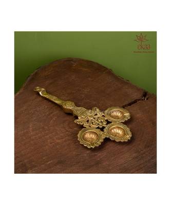 Brass Diya Handle 2