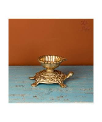 Brass Tortoise Diya 1
