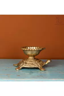 Brass Tortoise Diya