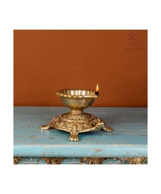 Brass Tortoise Diya 4