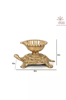 Brass Tortoise Diya