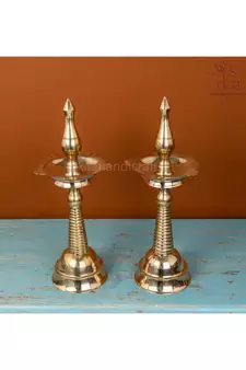 Brass Diya Stand (set of 2)
