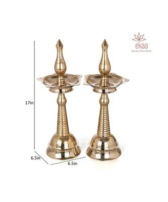 Brass Diya Stand (set of 2) 4