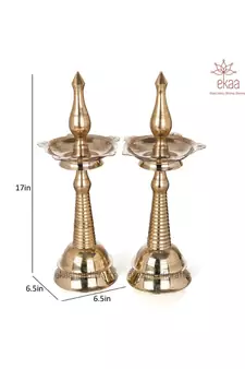 Brass Diya Stand (set of 2)