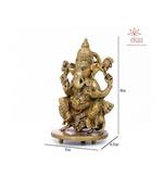 Lord Ganesha Murti on Moushak