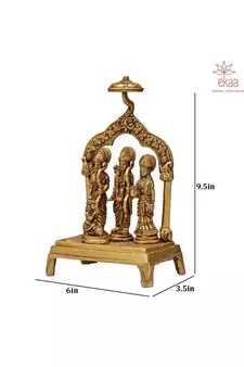 Brass Ram Darbar Murti