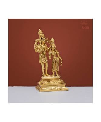Vishnu Lakshmi Murti in Brass 3