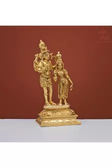Vishnu Lakshmi Murti in Brass