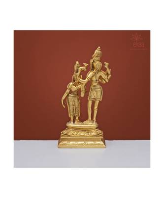 Vishnu Lakshmi Murti in Brass 4