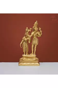 Vishnu Lakshmi Murti in Brass